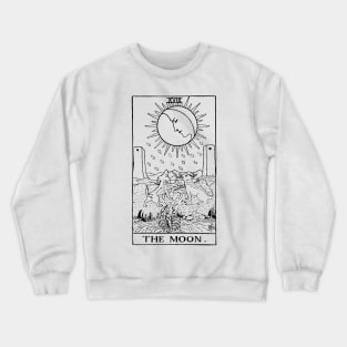 Moon Tarot in black Crewneck Sweatshirt